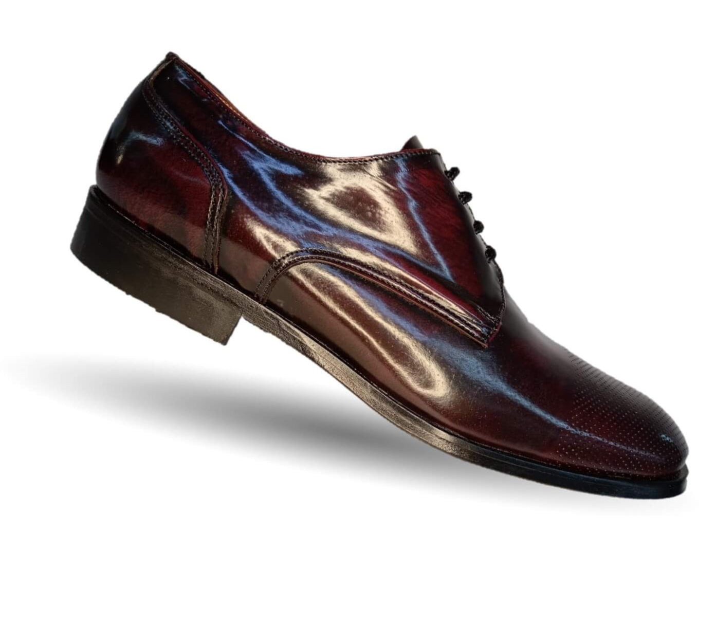 Zapatos de Vestir de piel de ternera con suela de cuero Karsson 31 Vino para hombre