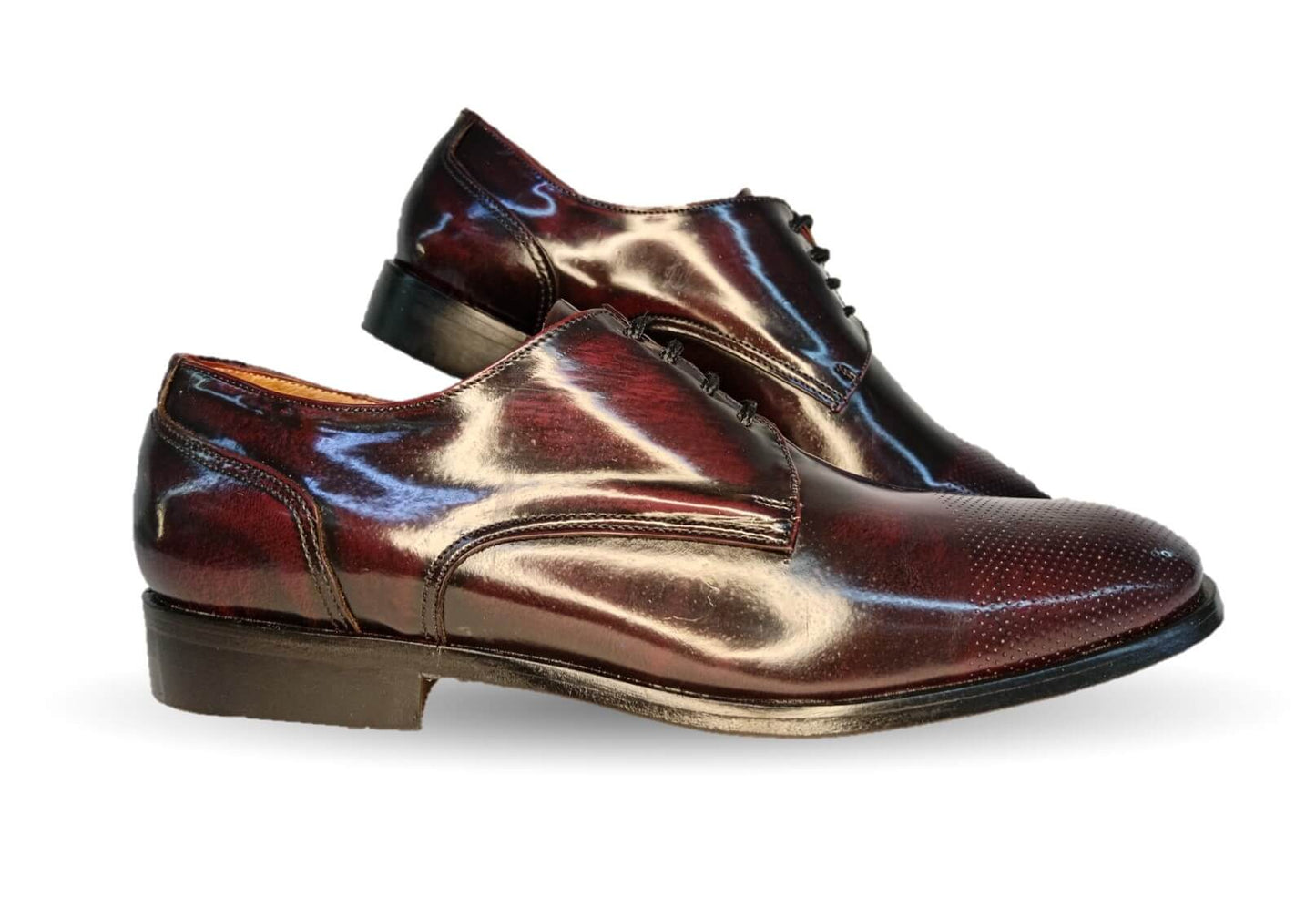 Zapatos de Vestir de piel de ternera con suela de cuero Karsson 31 Vino para hombre