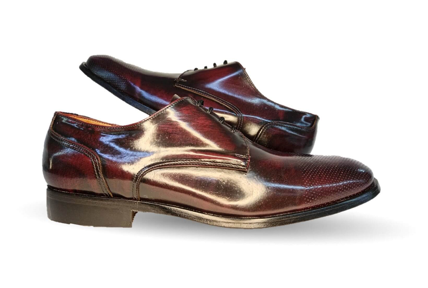 Zapatos de Vestir de piel de ternera con suela de cuero Karsson 31 Vino para hombre