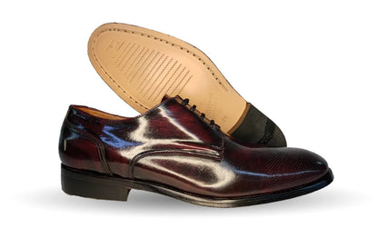 Zapatos de Vestir de piel de ternera con suela de cuero Karsson 31 Vino para hombre