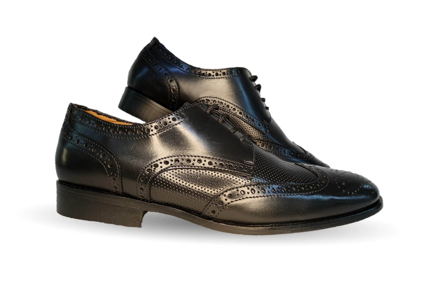 Zapatos de Vestir de piel de ternera con suela de cuero Karsson 32 Negro para hombre