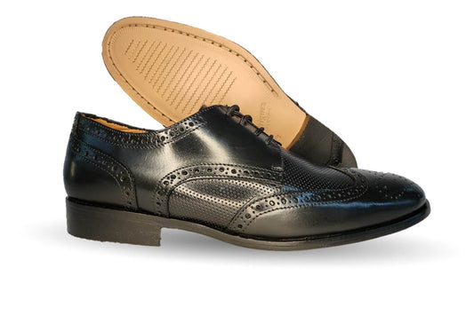 Zapatos de Vestir de piel de ternera con suela de cuero Karsson 32 Negro para hombre