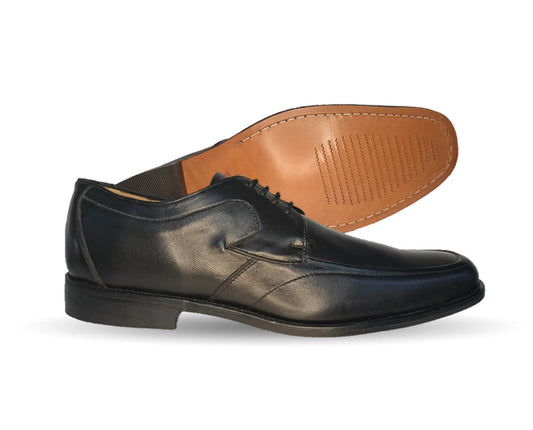 Zapatos de Vestir de piel de ternera con suela de cuero Karsson 486 Negro para hombre