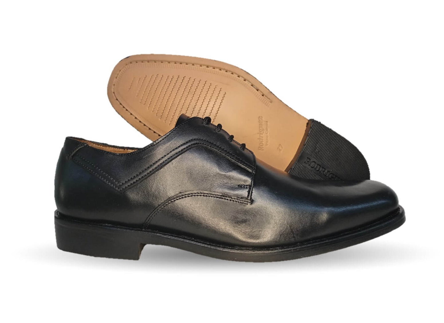 Zapatos de Vestir de piel de ternera con suela de cuero Karsson 487 Negro para hombre
