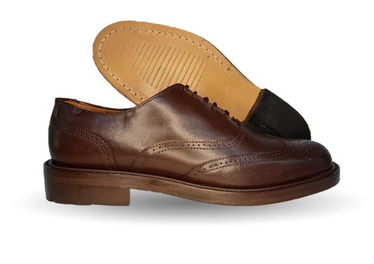 Zapatos de Vestir de piel de ternera con suela de cuero Karsson 62 Café para hombre