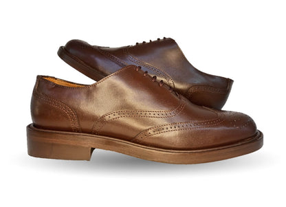 Zapatos de Vestir de piel de ternera con suela de cuero Karsson 62 Café para hombre