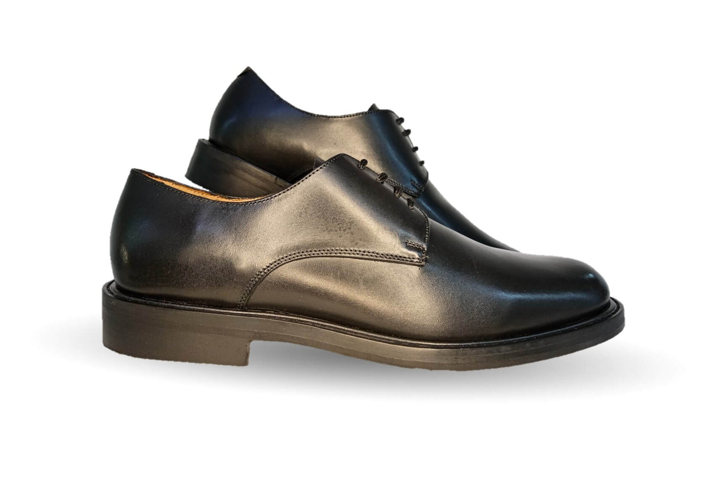 Zapatos de Vestir de piel de ternera con suela de cuero Karsson 68 Negro para hombre