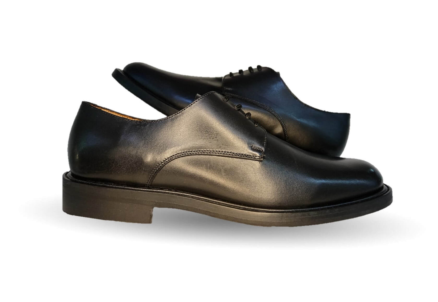 Zapatos de Vestir de piel de ternera con suela de cuero Karsson 68 Negro para hombre