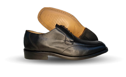 Zapatos de Vestir de piel de ternera con suela de cuero Karsson 7041 Negro para hombre