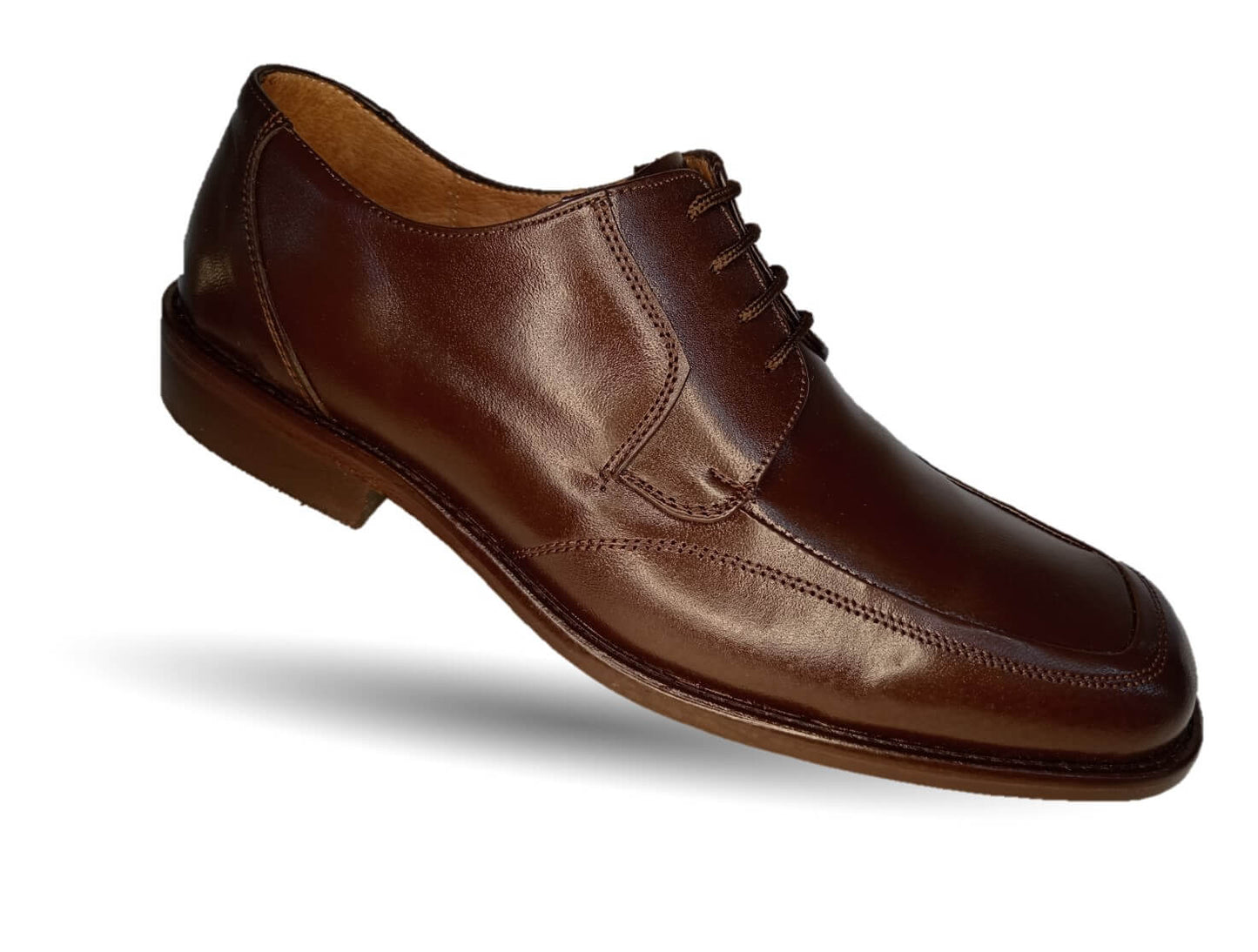 Zapatos de Vestir de piel de ternera con suela de cuero Karsson 7041 Tabaco para hombre