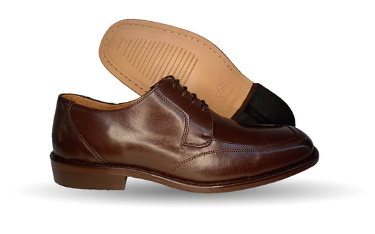 Zapatos de Vestir de piel de ternera con suela de cuero Karsson 7041 Tabaco para hombre