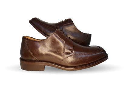 Zapatos de Vestir de piel de ternera con suela de cuero Karsson 7041 Tabaco para hombre