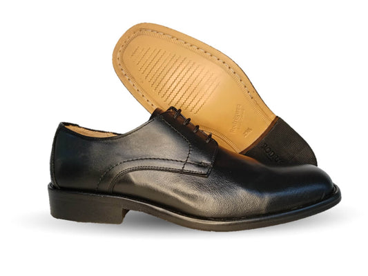 Zapatos de Vestir de piel de ternera con suela de cuero Karsson 7050 Negro para hombre