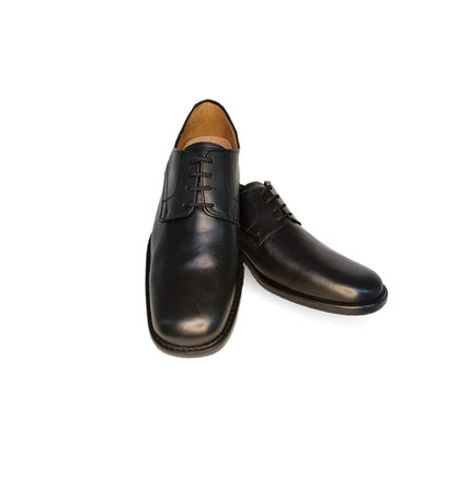 Zapatos de Vestir de piel de ternera con suela de cuero Karsson 7050 Negro para hombre