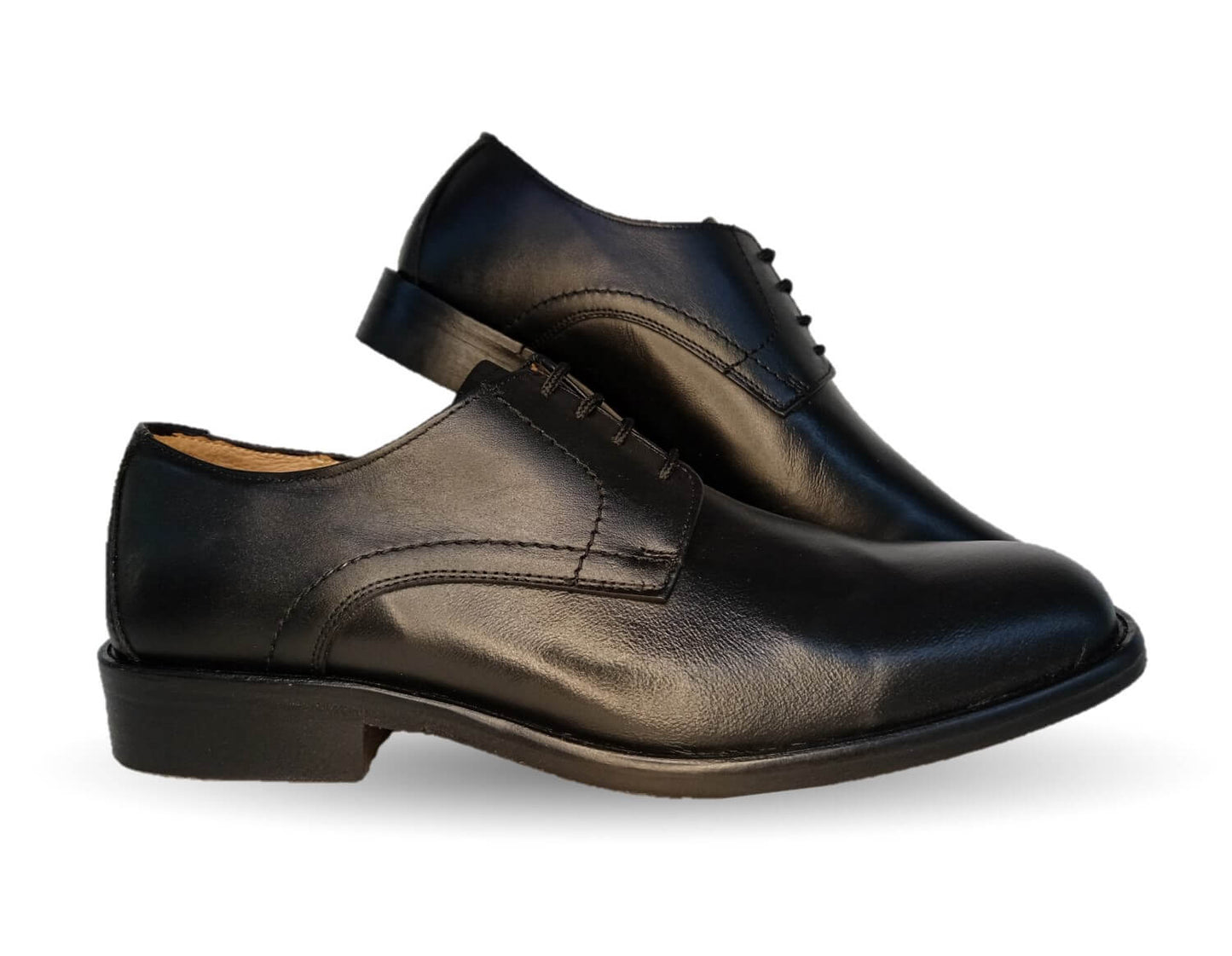 Zapatos de Vestir de piel de ternera con suela de cuero Karsson 7050 Negro para hombre