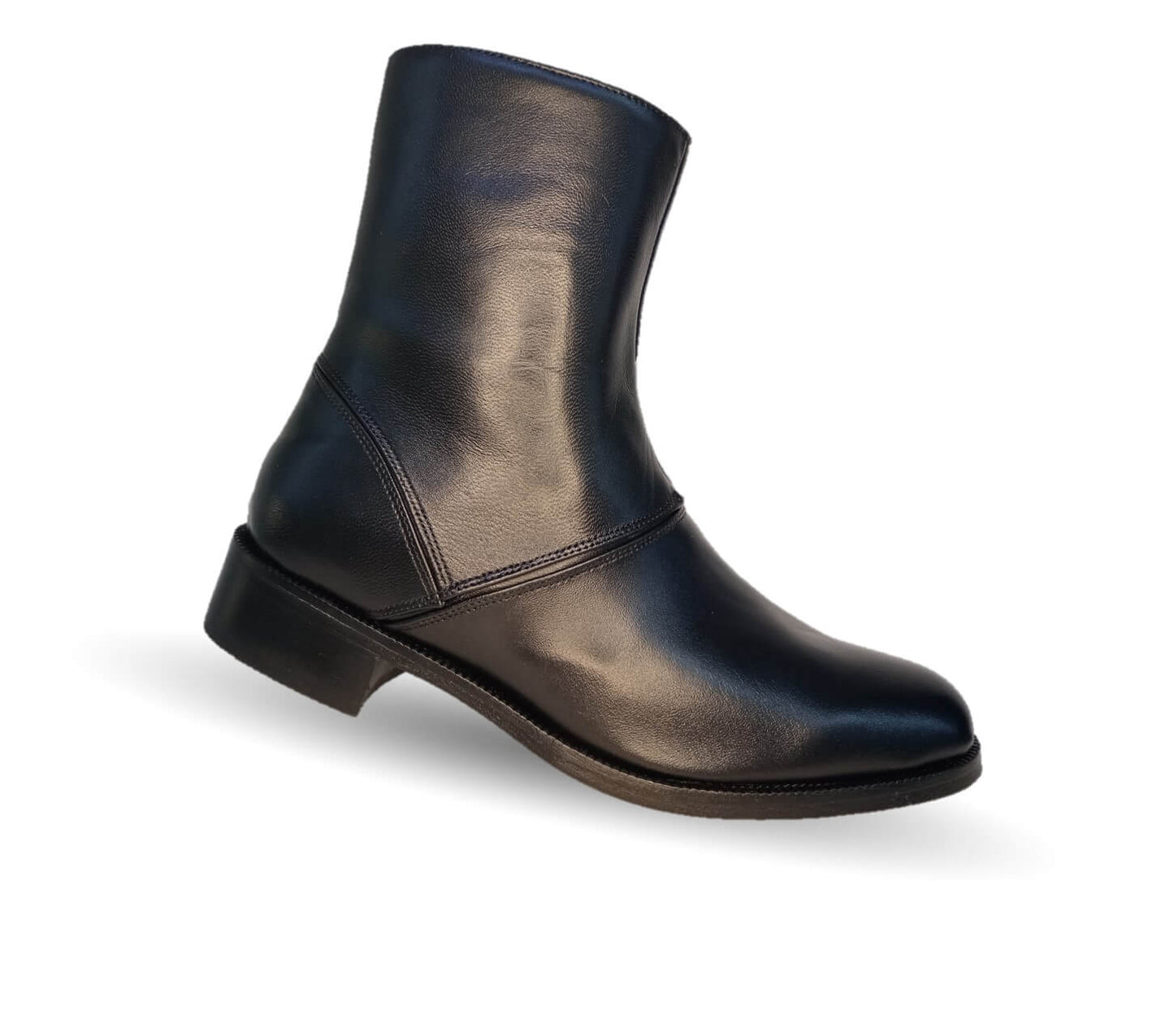 Zapatos tipo Botín de Vestir de piel de ternera con suela de cuero con cierre interno Karsson 79 Negro para hombre