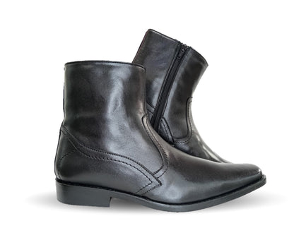 Zapatos tipo Botín de Vestir de piel de ternera con suela de cuero Karsson 8039 Negro para hombre