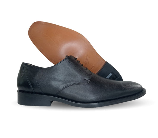 Zapatos de Vestir de piel de ternera con suela de cuero Karsson 873 Negro para hombre