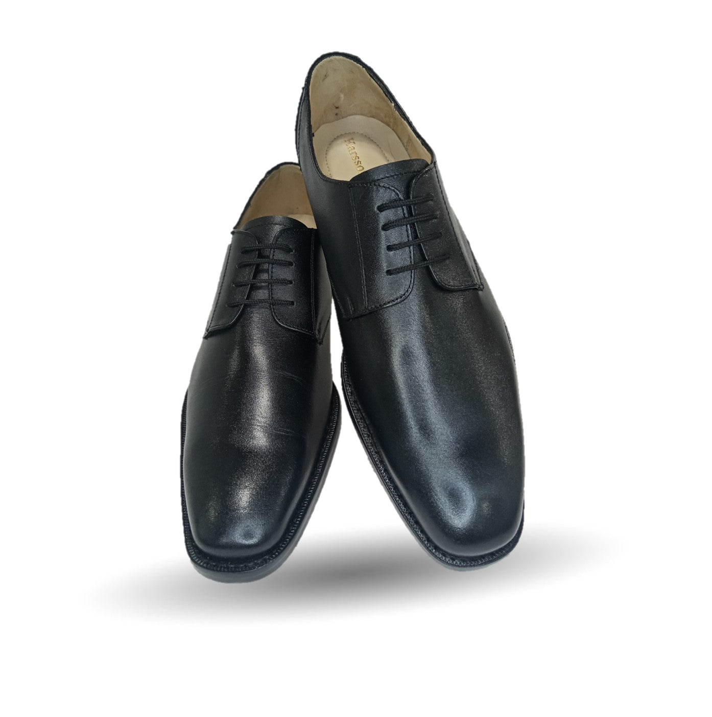 Zapatos de Vestir de piel de ternera con suela de cuero Karsson 873 Negro para hombre