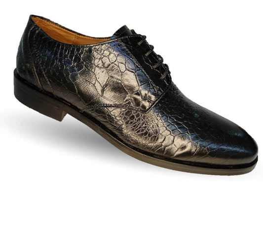 Zapatos de Vestir de piel de ternera con suela de cuero Karsson 45 Negro para hombre