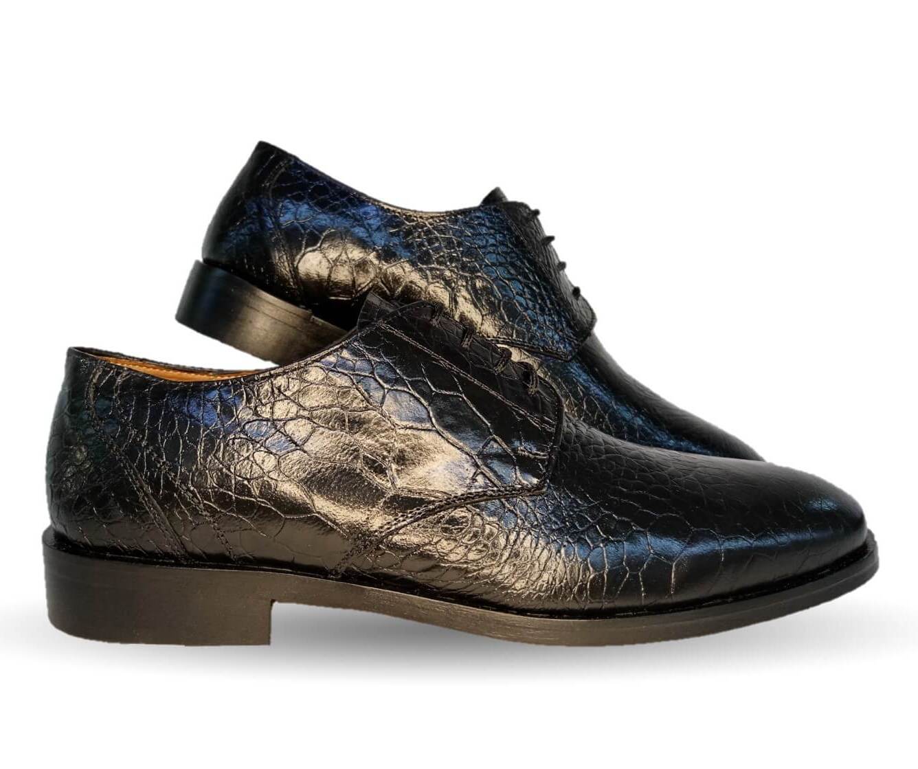 Zapatos de Vestir de piel de ternera con suela de cuero Karsson 45 Negro para hombre