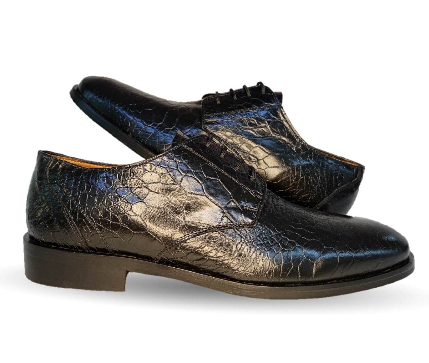 Zapatos de Vestir de piel de ternera con suela de cuero Karsson 45 Negro para hombre