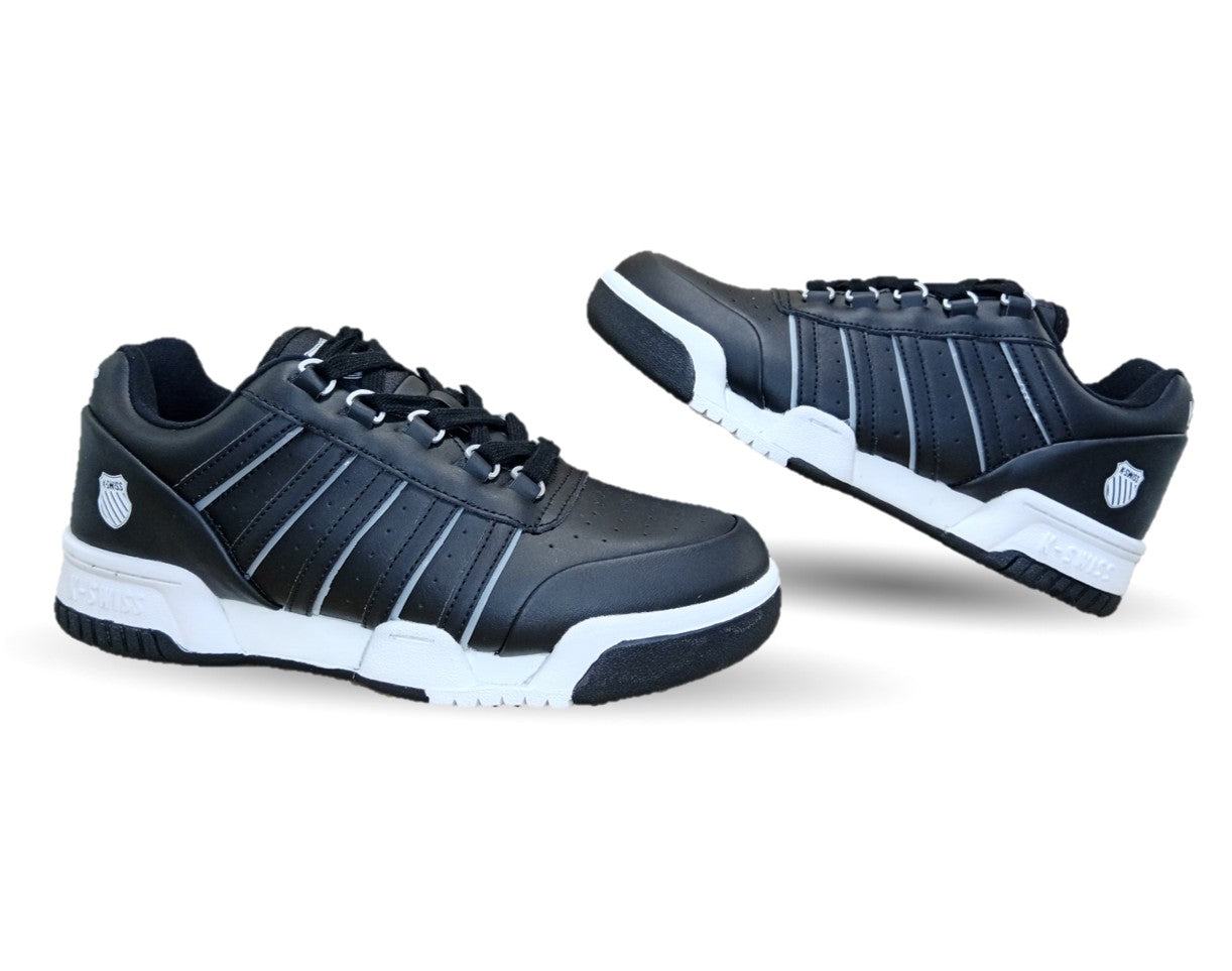 Tenis Urbano K Swiss 002 Negro/Blanco para hombre