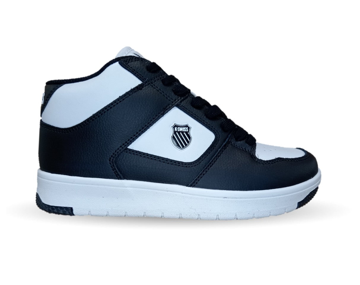 Tenis Urbano de piel K Swiss 010 Negro/Blanco para mujer