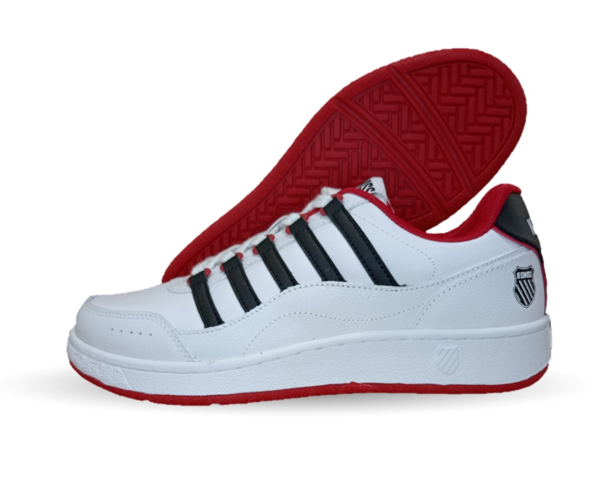 Tenis Urbano de piel K Swiss 116 Blanco/Negro/Rojo para hombre