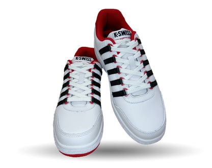 Tenis Urbano de piel K Swiss 116 Blanco/Negro/Rojo para hombre