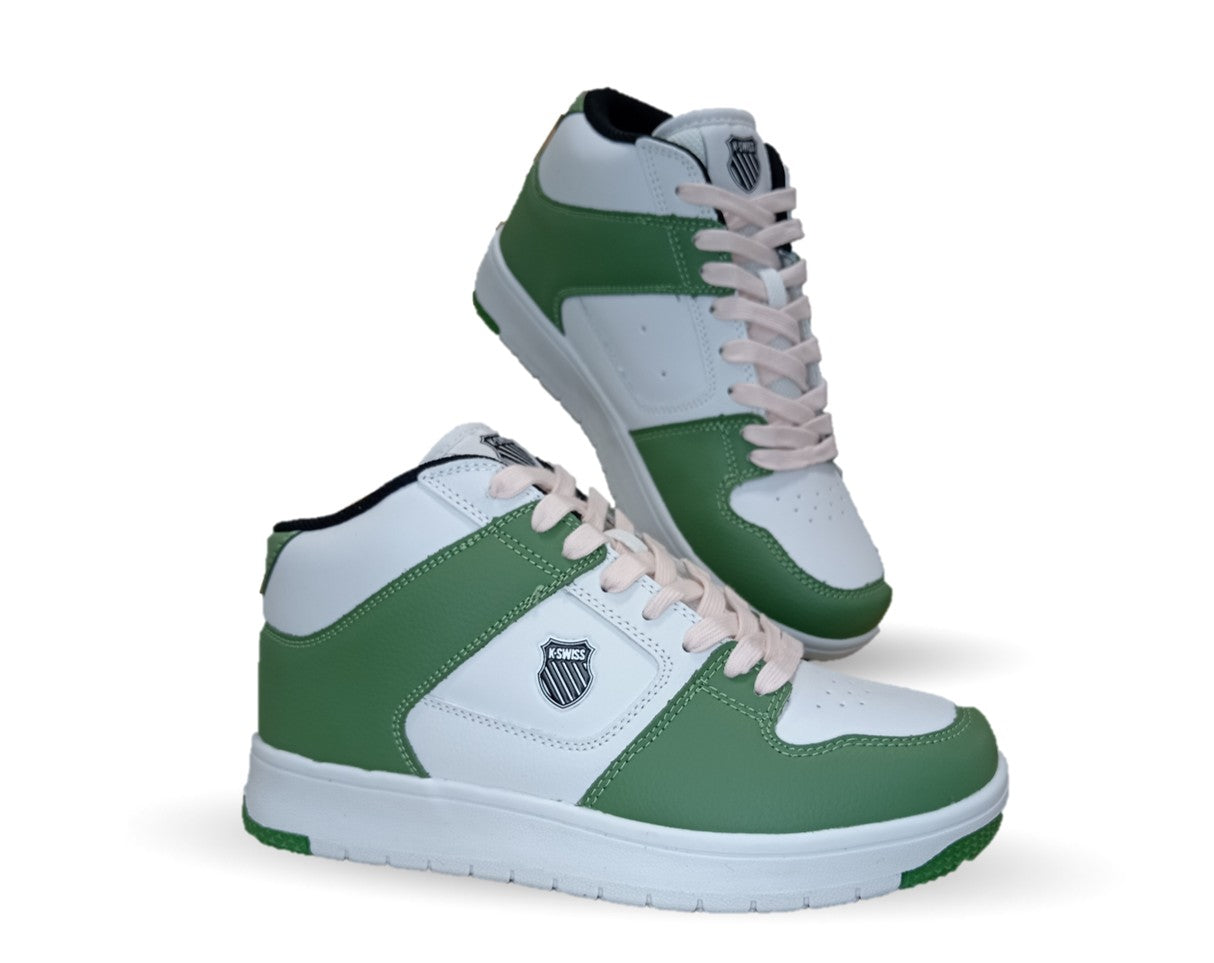 Tenis Urbano K Swiss de piel 178 Blanco/Verde para mujer