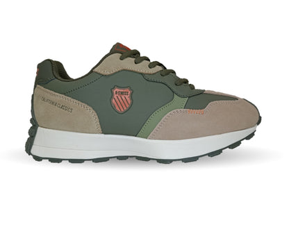 Tenis Urbano K Swiss de piel 320 Olivo/Café para hombre