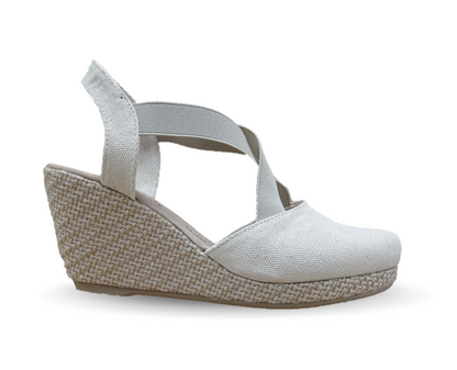 Sandalia tipo Alpargata Lady Christian 1168 Crudo para mujer