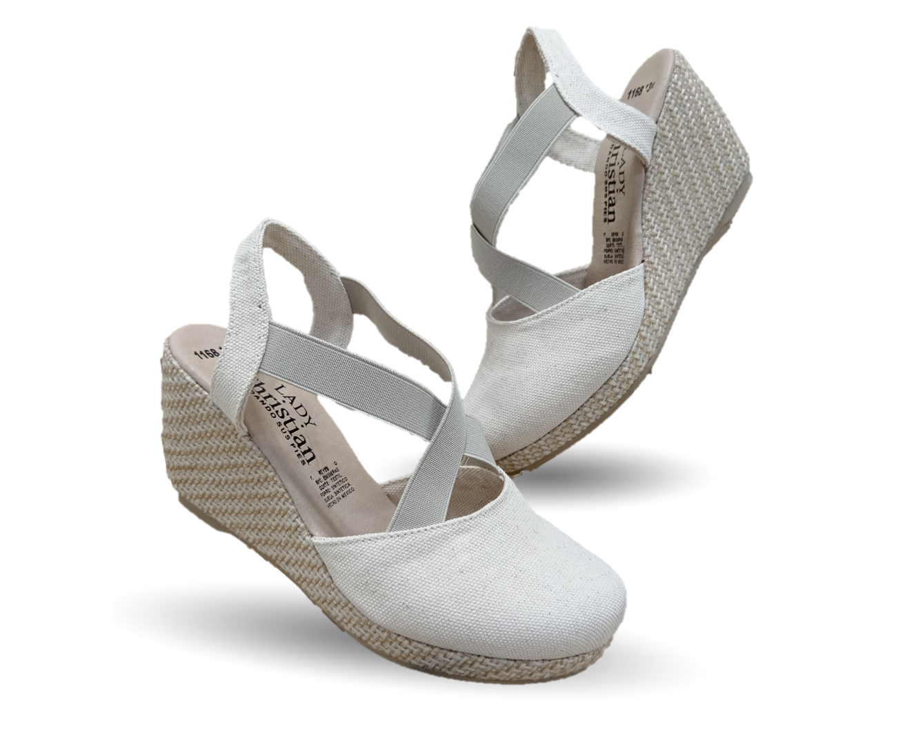 Sandalia tipo Alpargata Lady Christian 1168 Crudo para mujer