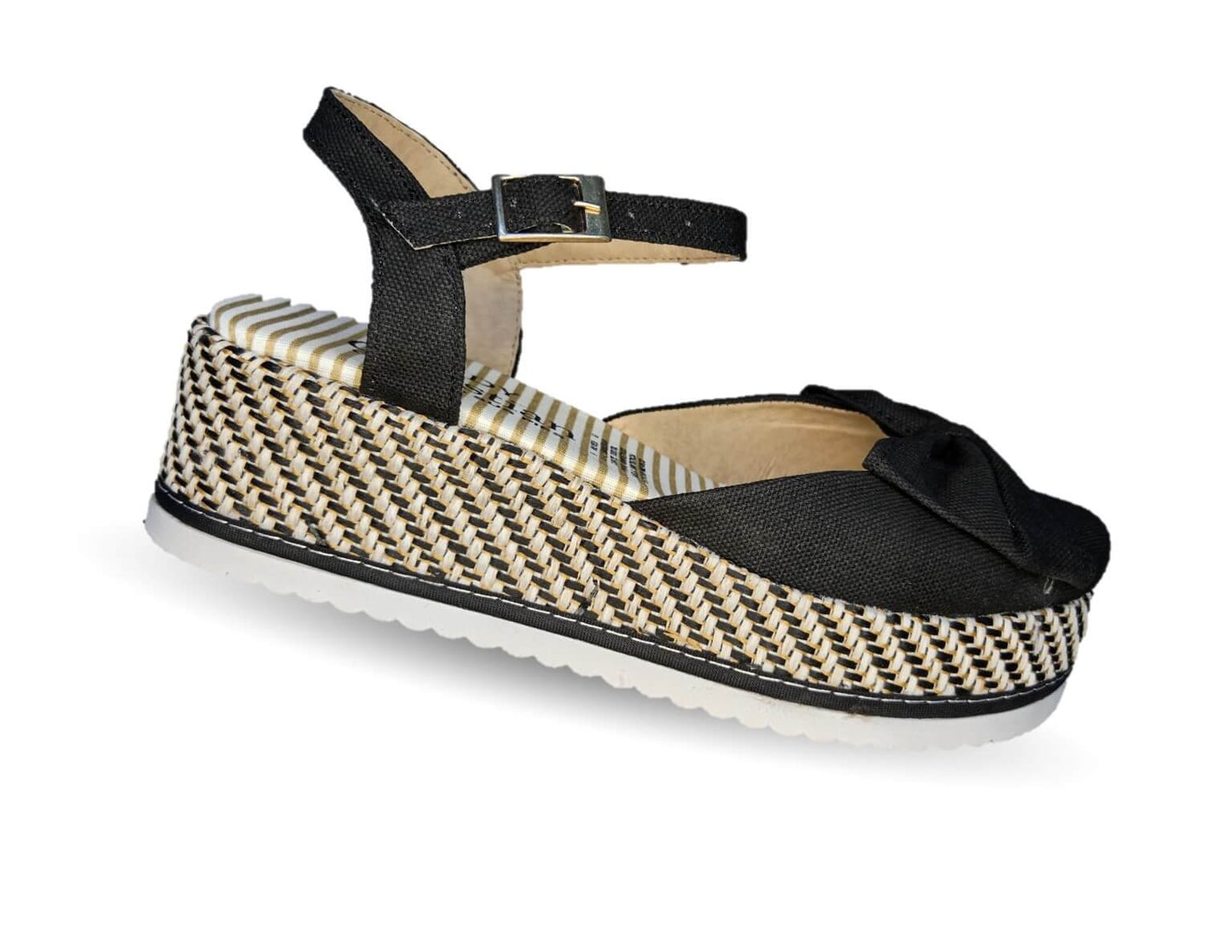 Sandalia Casual de moda con plataforma media Lady Christian 290 Negro para mujer