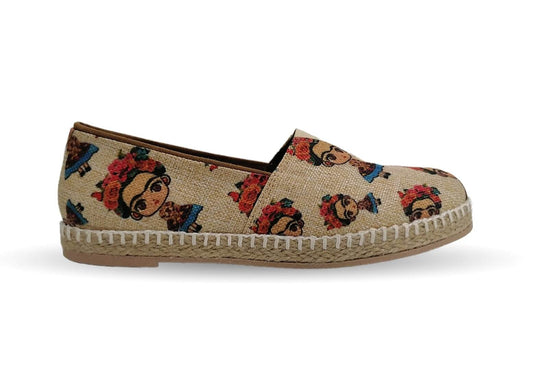 Zapato Casual de moda con yute natural Lady Christian 345 Fridas para mujer