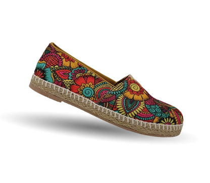 Zapato Casual de moda con yute natural Lady Christian 345 Mandalas para mujer