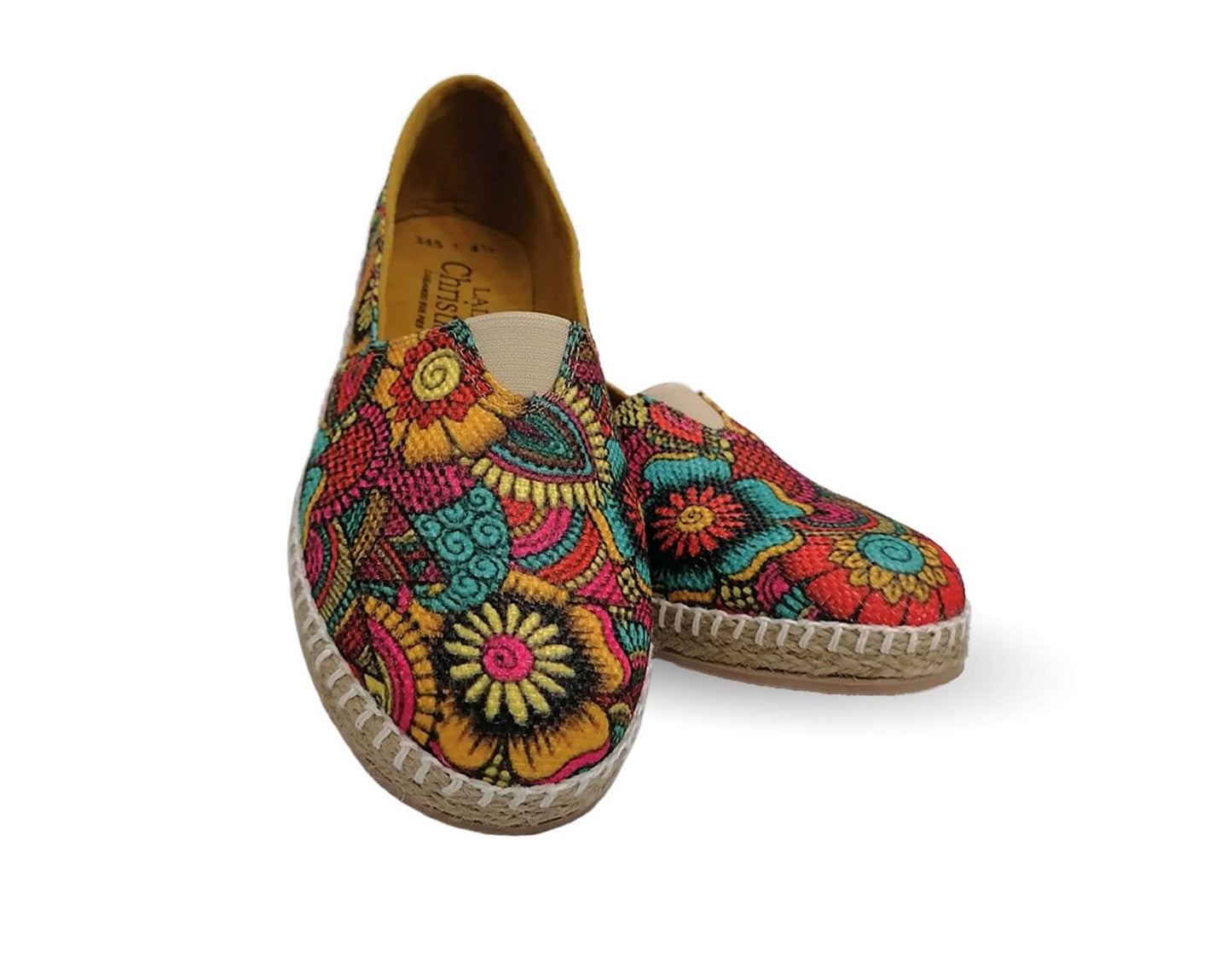 Zapato Casual de moda con yute natural Lady Christian 345 Mandalas para mujer