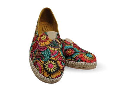 Zapato Casual de moda con yute natural Lady Christian 345 Mandalas para mujer