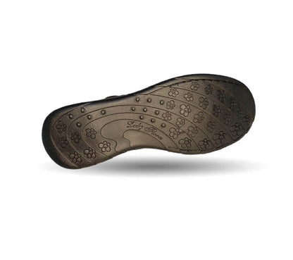 Zapato Escolar con hebilla Lady Flores 406 Negro para niña