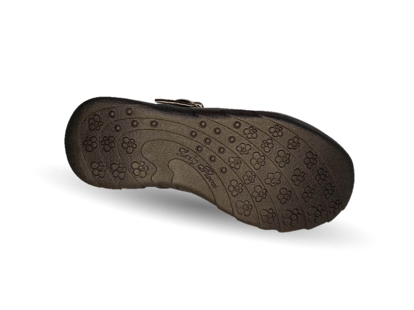 Zapato Escolar con hebilla Lady Flores 408 Negro para niña