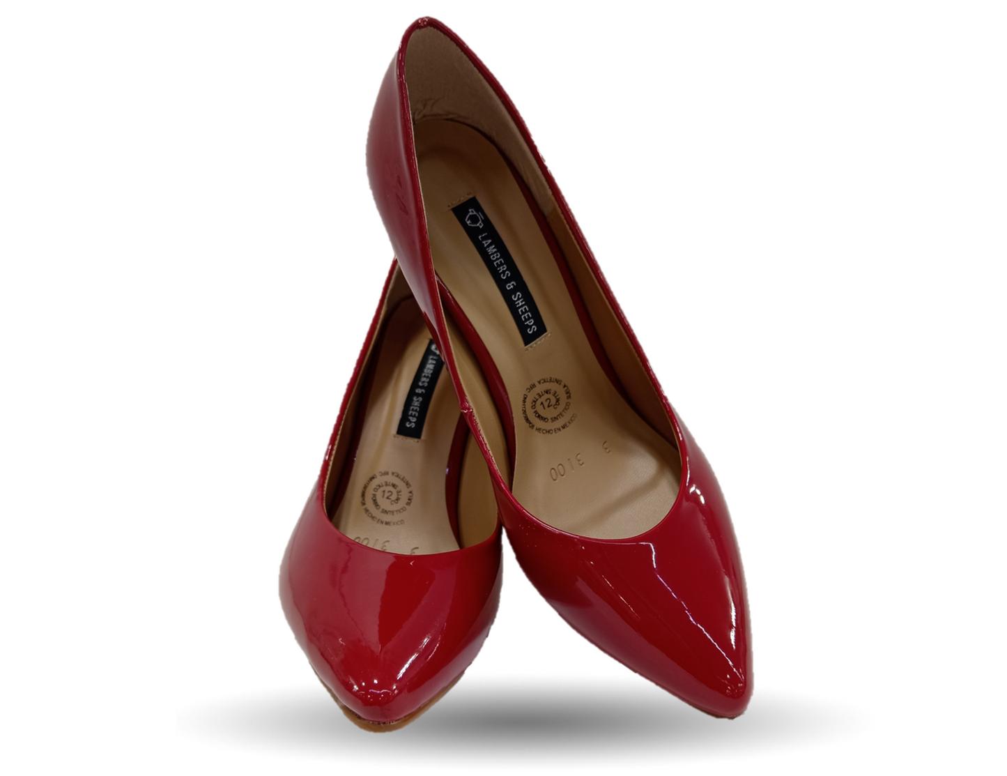 Zapatilla de Vestir Lambers 3100 Charol Rojo para mujer