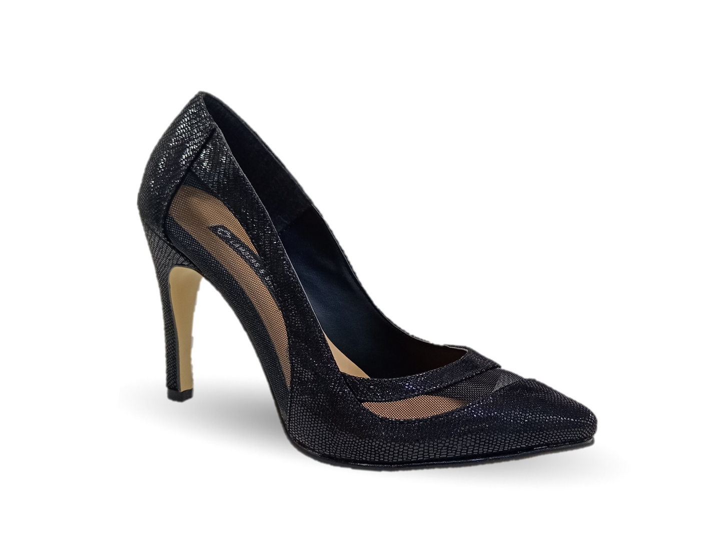 Zapatilla de Vestir Lambers 3124 Microfibra Negro para mujer