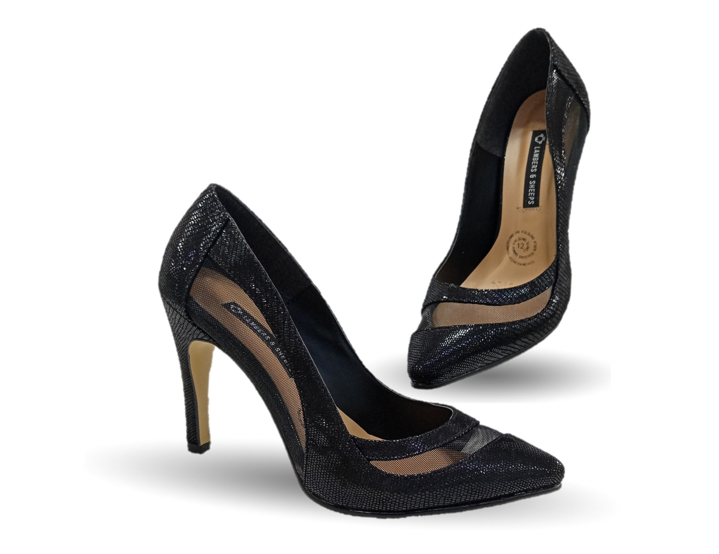 Zapatilla de Vestir Lambers 3124 Microfibra Negro para mujer