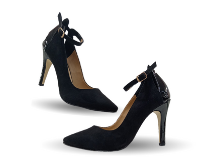 Zapatilla de Vestir Lambers 3174 Ante Negro para mujer
