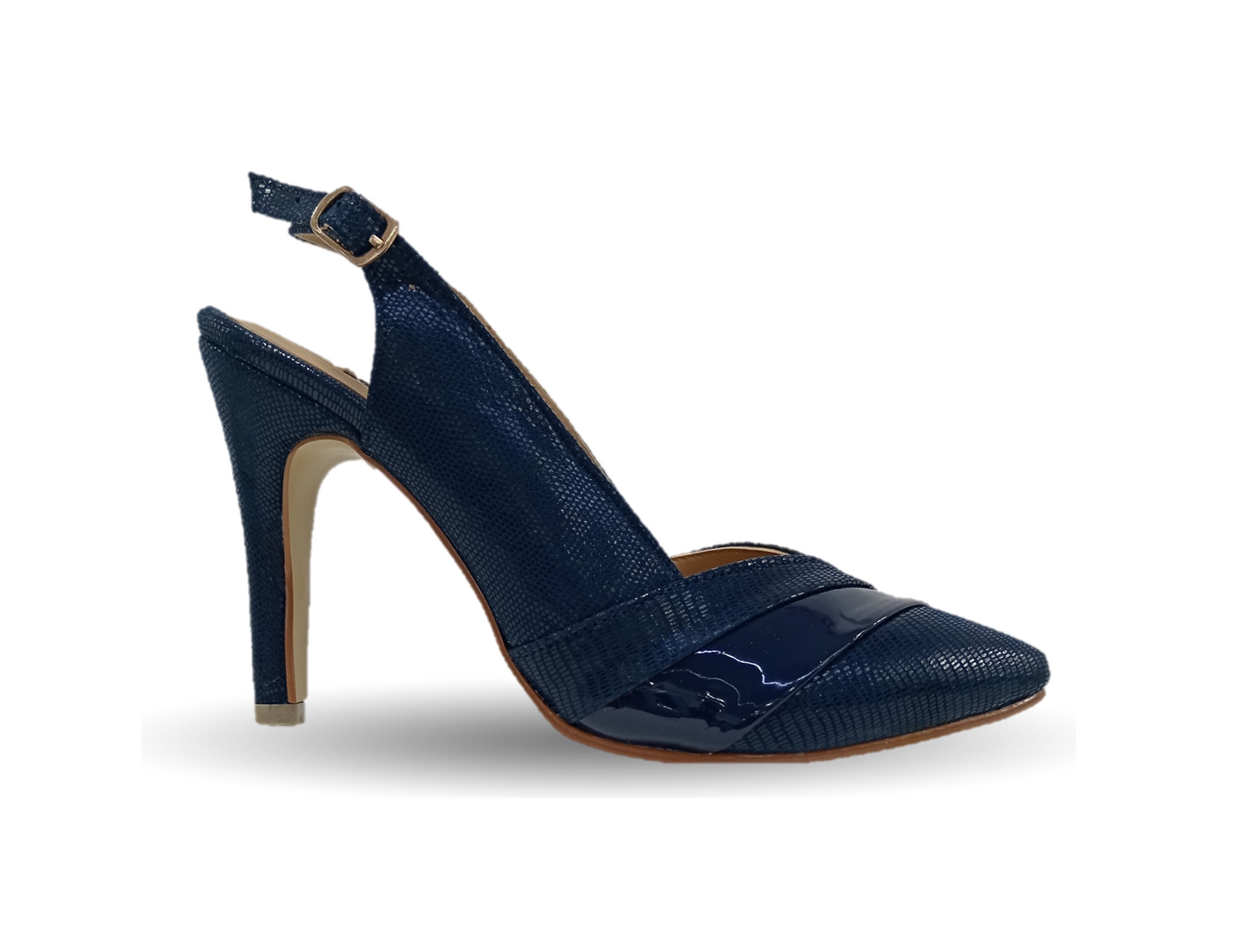 Zapatilla de Vestir Lambers 3202 Microfibra Marino para mujer