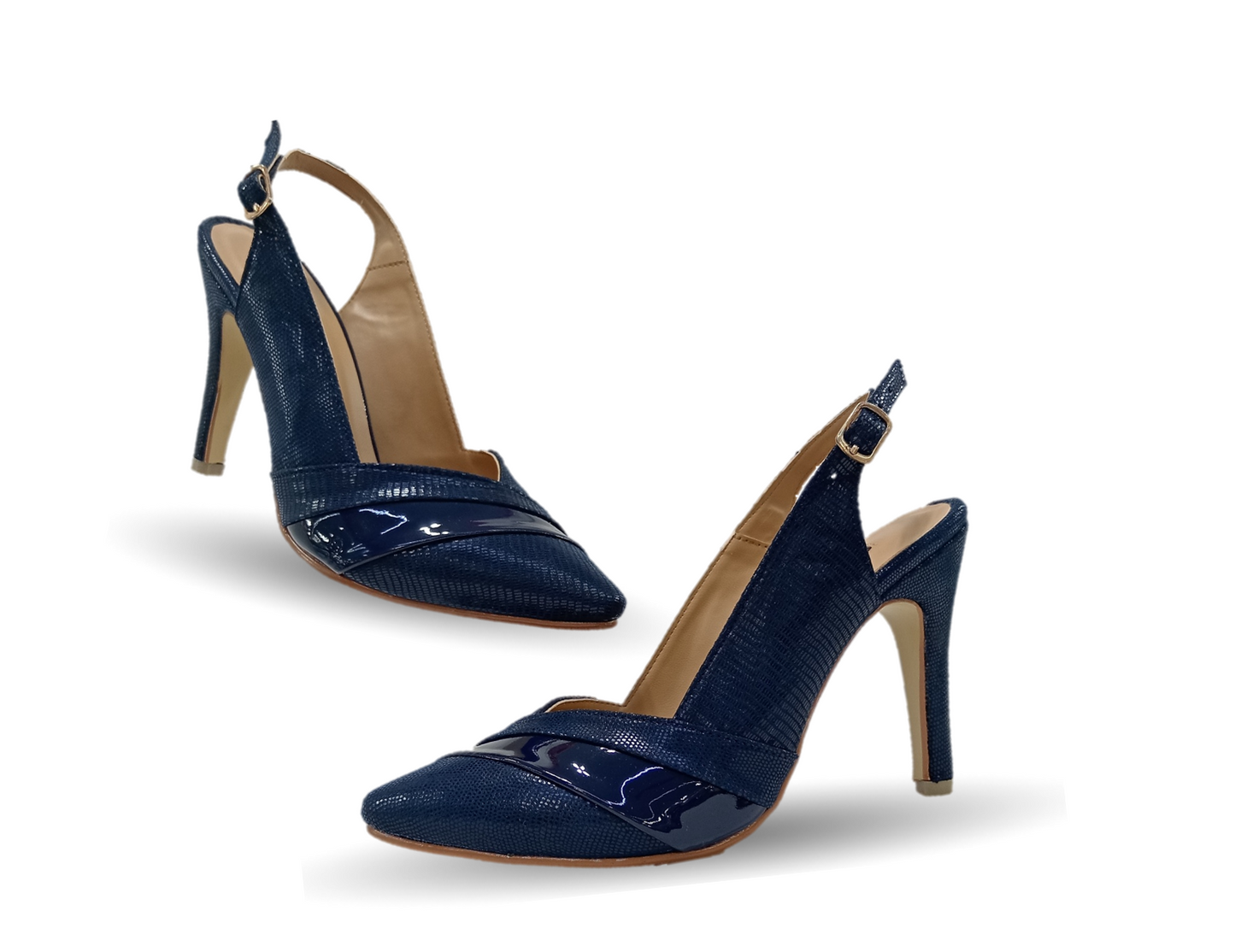 Zapatilla de Vestir Lambers 3202 Microfibra Marino para mujer