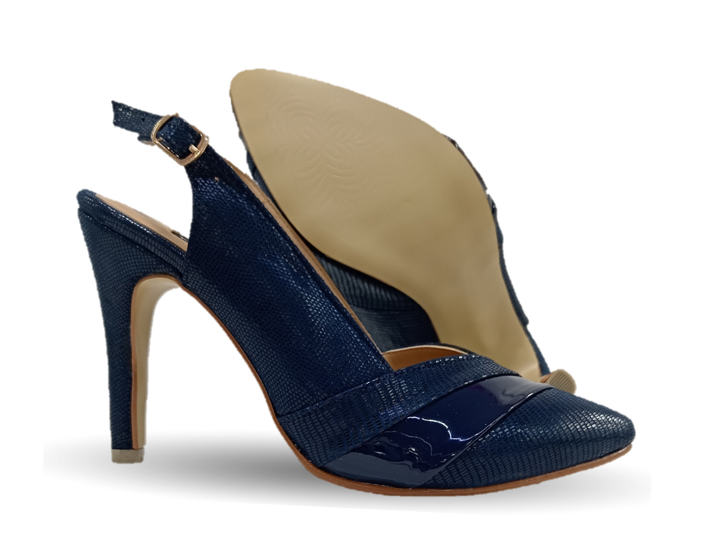 Zapatilla de Vestir Lambers 3202 Microfibra Marino para mujer