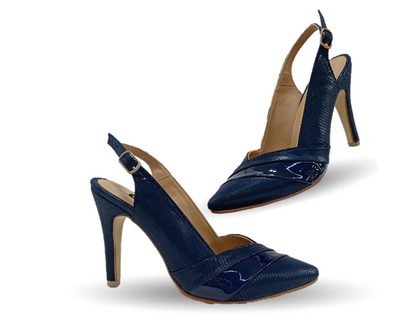 Zapatilla de Vestir Lambers 3202 Microfibra Marino para mujer