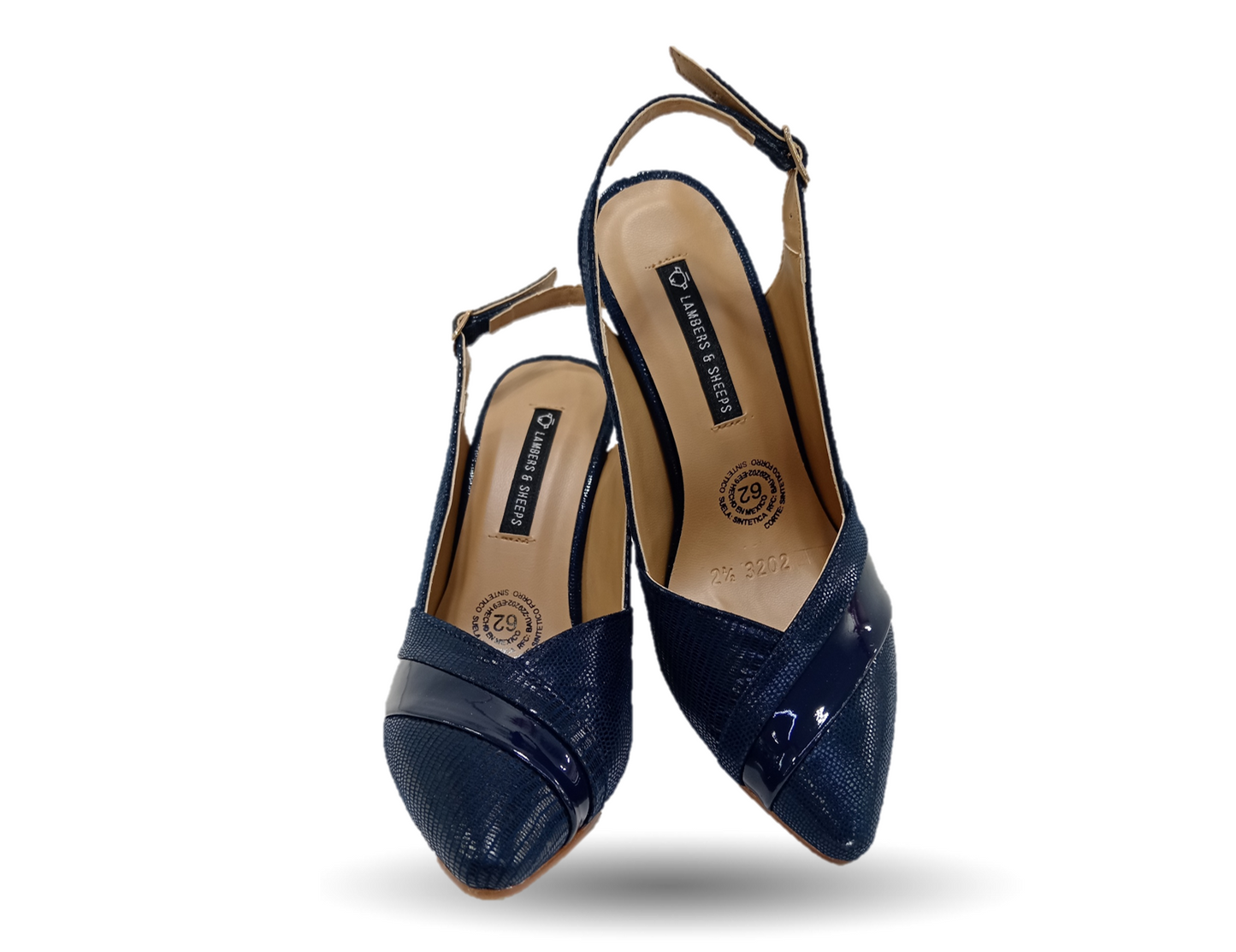 Zapatilla de Vestir Lambers 3202 Microfibra Marino para mujer